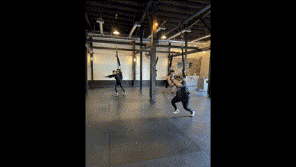 handstands group bungee workout