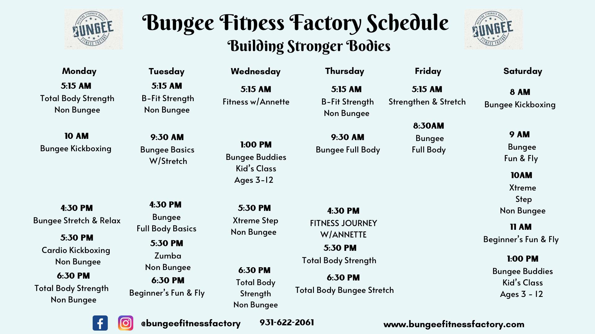 weekly schedule
